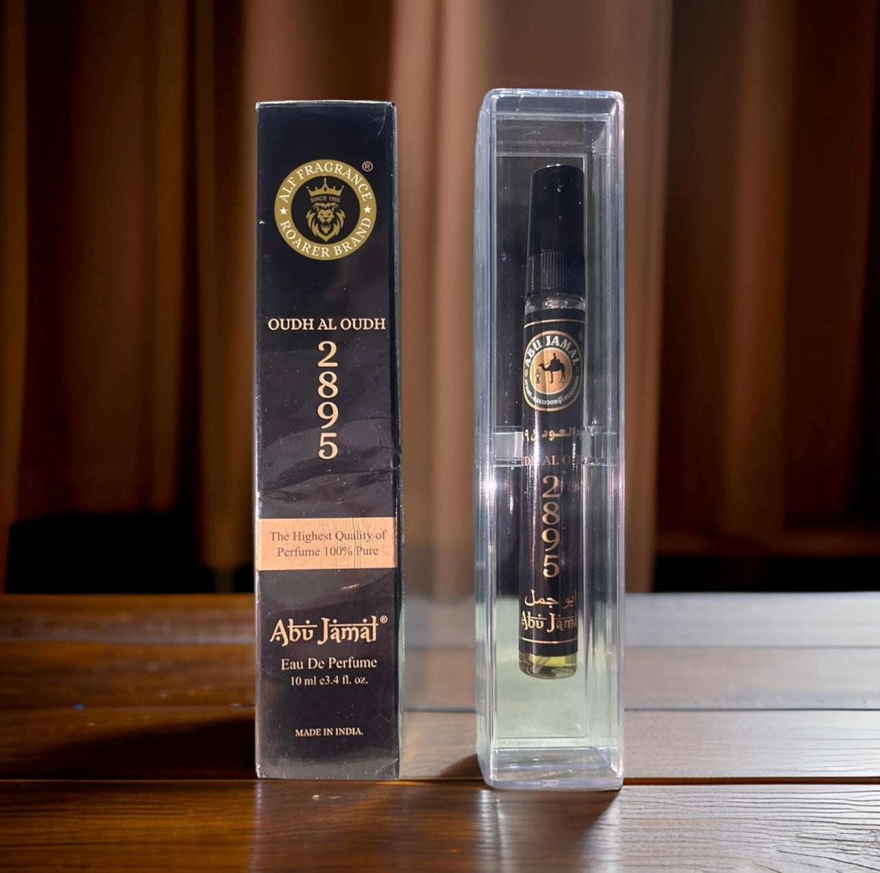 Alf Fragrance Oud AL Oud 10ml Pocket Perfume | 72 Hours Long Lasting | Unisex | Stain Free | Alcohol Free