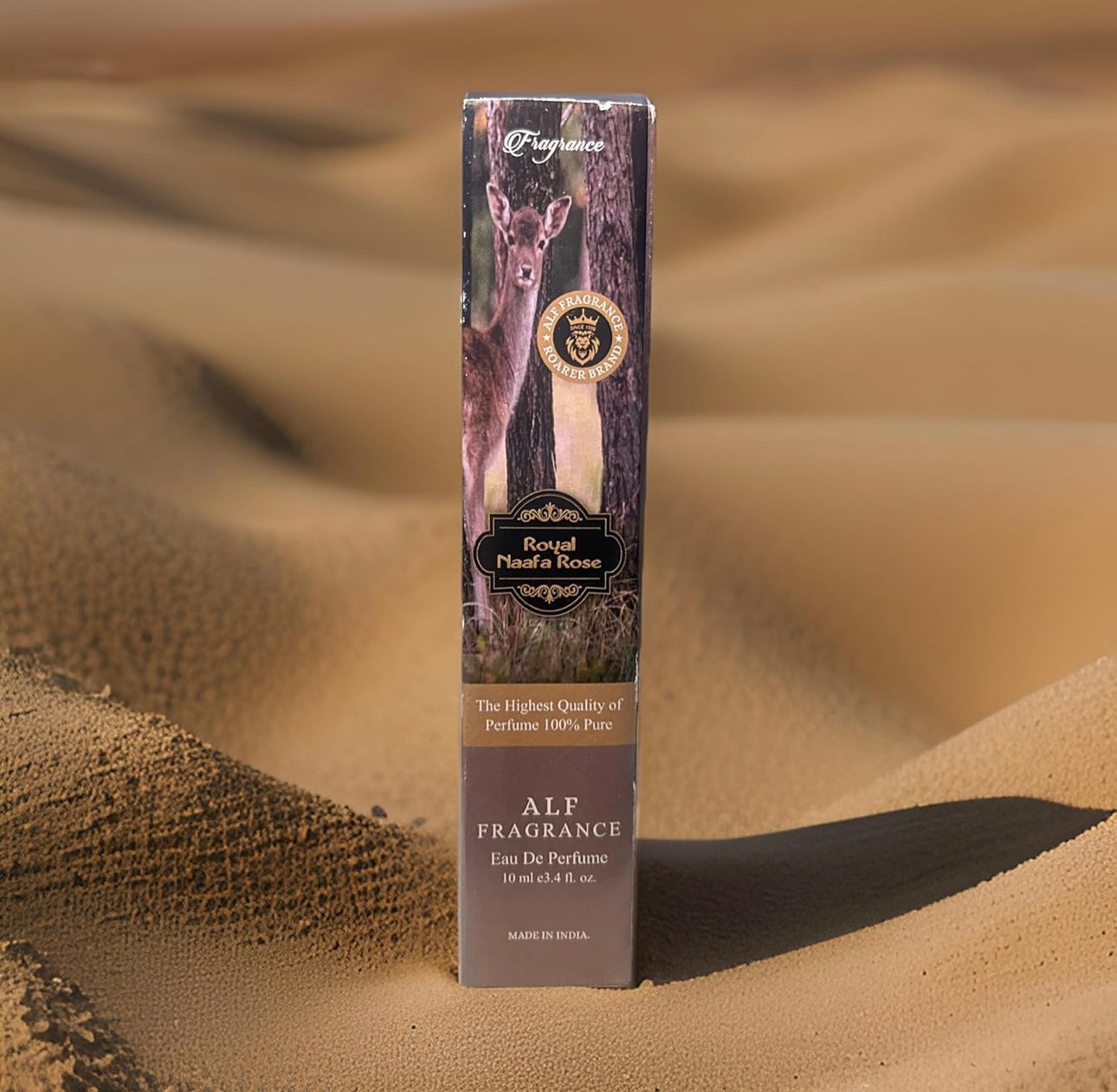Alf Fragrance Royal Naafa Rose Musk 10ml Pocket Perfume | 72 Hours Long Lasting | Unisex | Stain Free | Alcohol Free