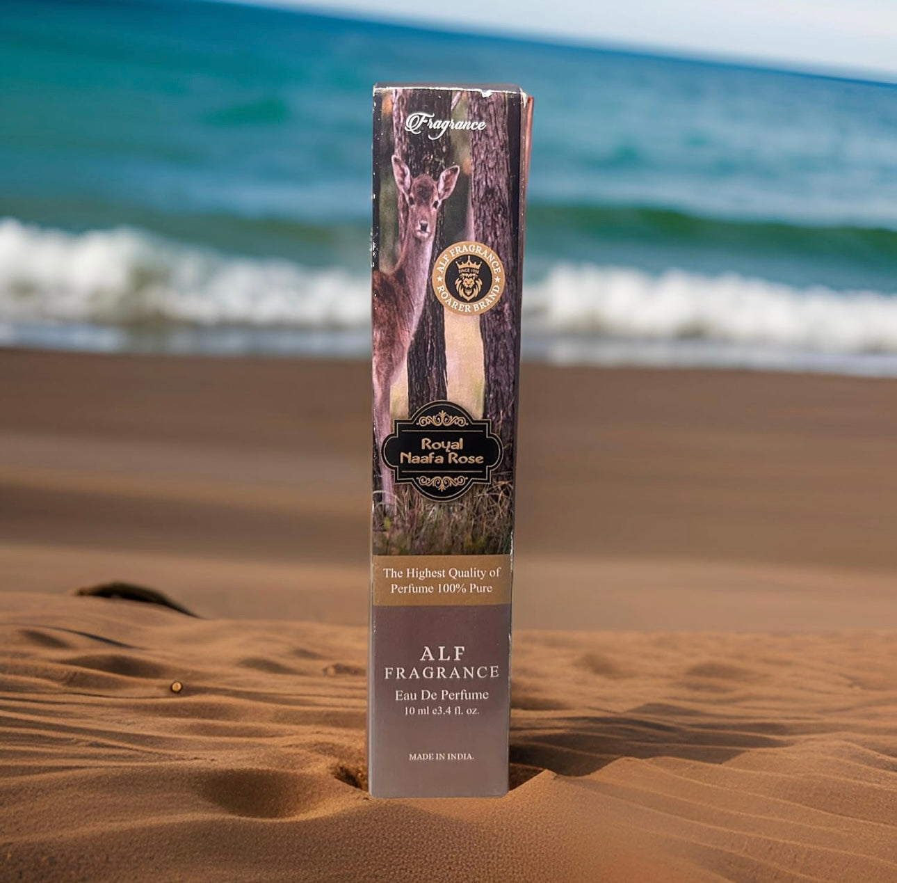 Alf Fragrance Royal Naafa Rose Musk 10ml Pocket Perfume | 72 Hours Long Lasting | Unisex | Stain Free | Alcohol Free
