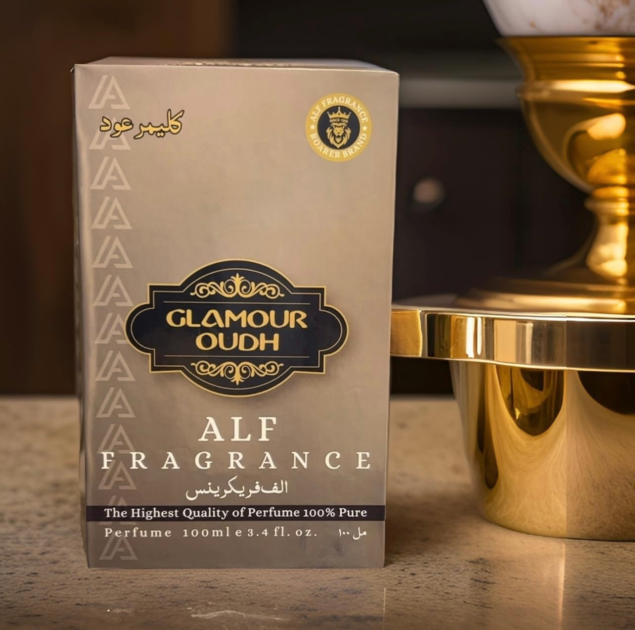 Alf Fragrance Glamour Oud Perfume + Free 10ml Pocket Perfume | 72 Hours Long Lasting | Unisex | Alcohol Free | Stain Free