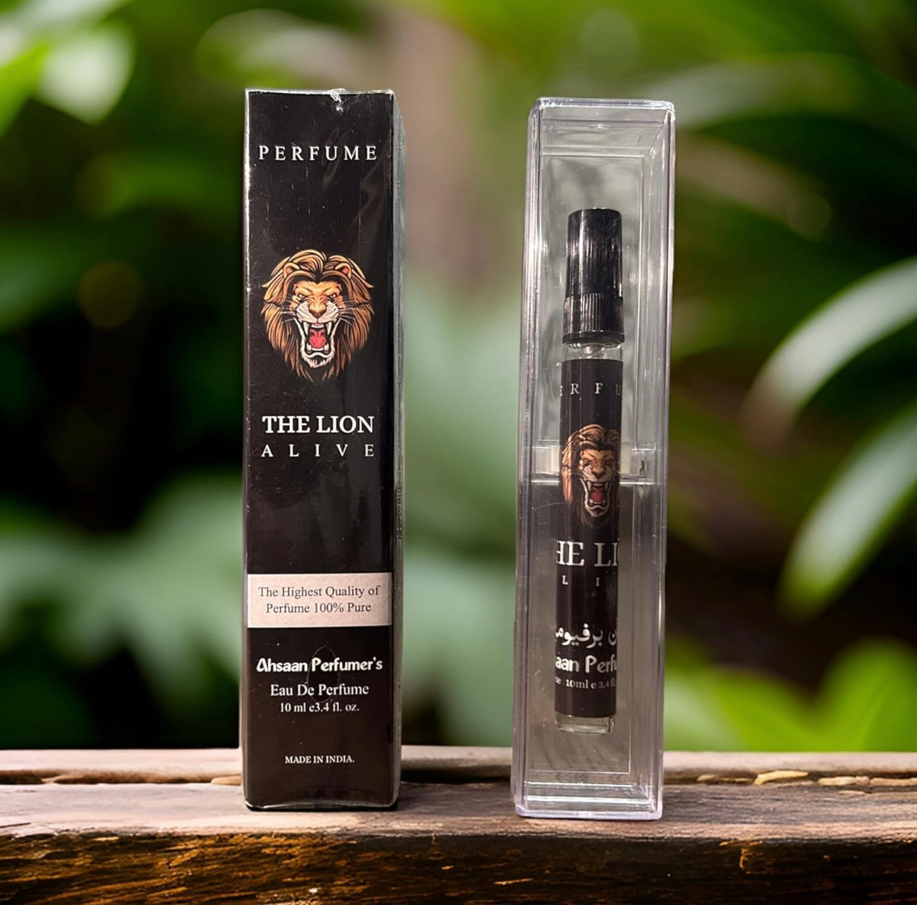Alf Fragrance The Lion Alive 10ml Pocket Perfumes | 72 Hours Long Lasting | Unisex | Stain Free | Alcohol Free