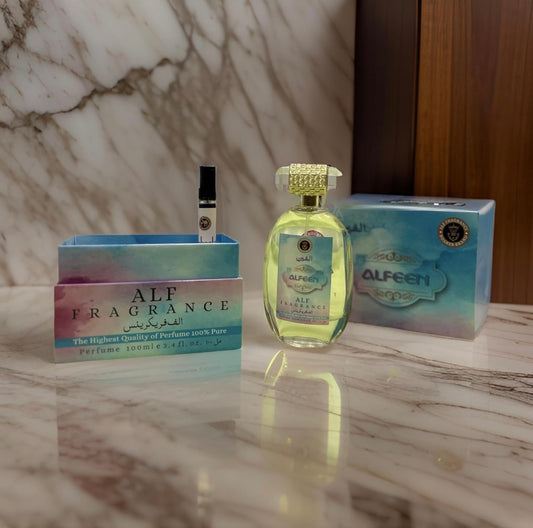 Alf Fragrance Alfeen 100ml Perfume + Free 10ml Pocket Perfume | 72 Hours Long Lasting | Unisex | Alcohol Free | Stain Free