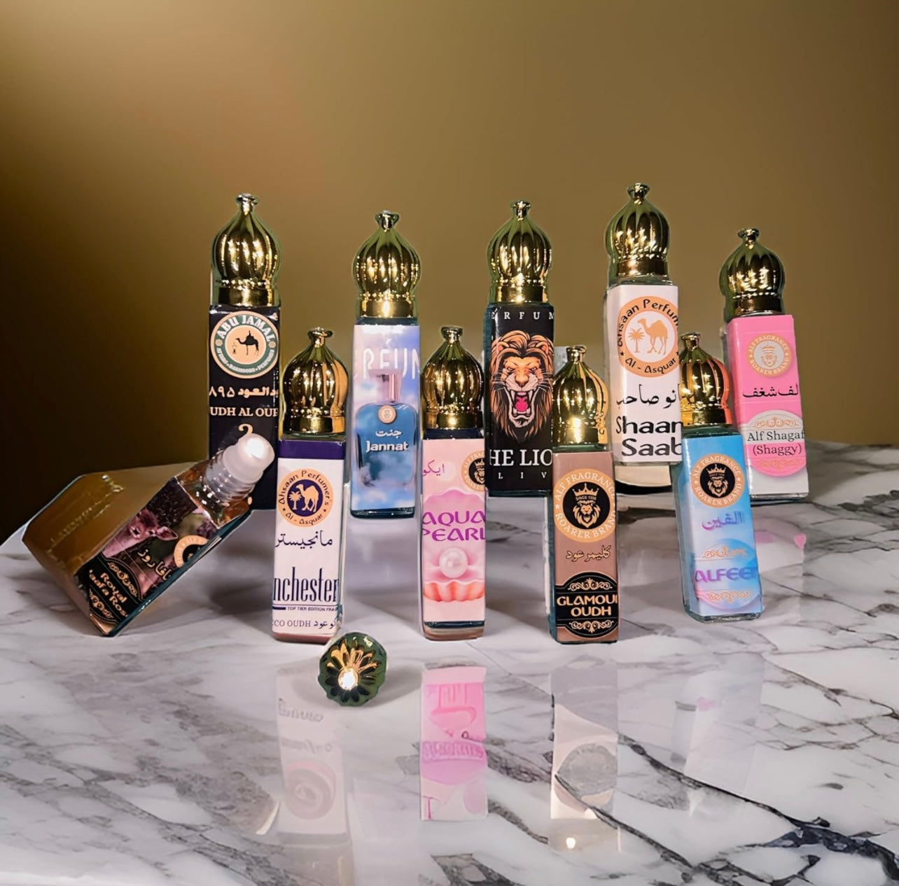 Alf Fragrance 10 Attar Combo Pack 8ml Each | Unisex Non-Alcoholic Attar | 72 Hours Long Lasting