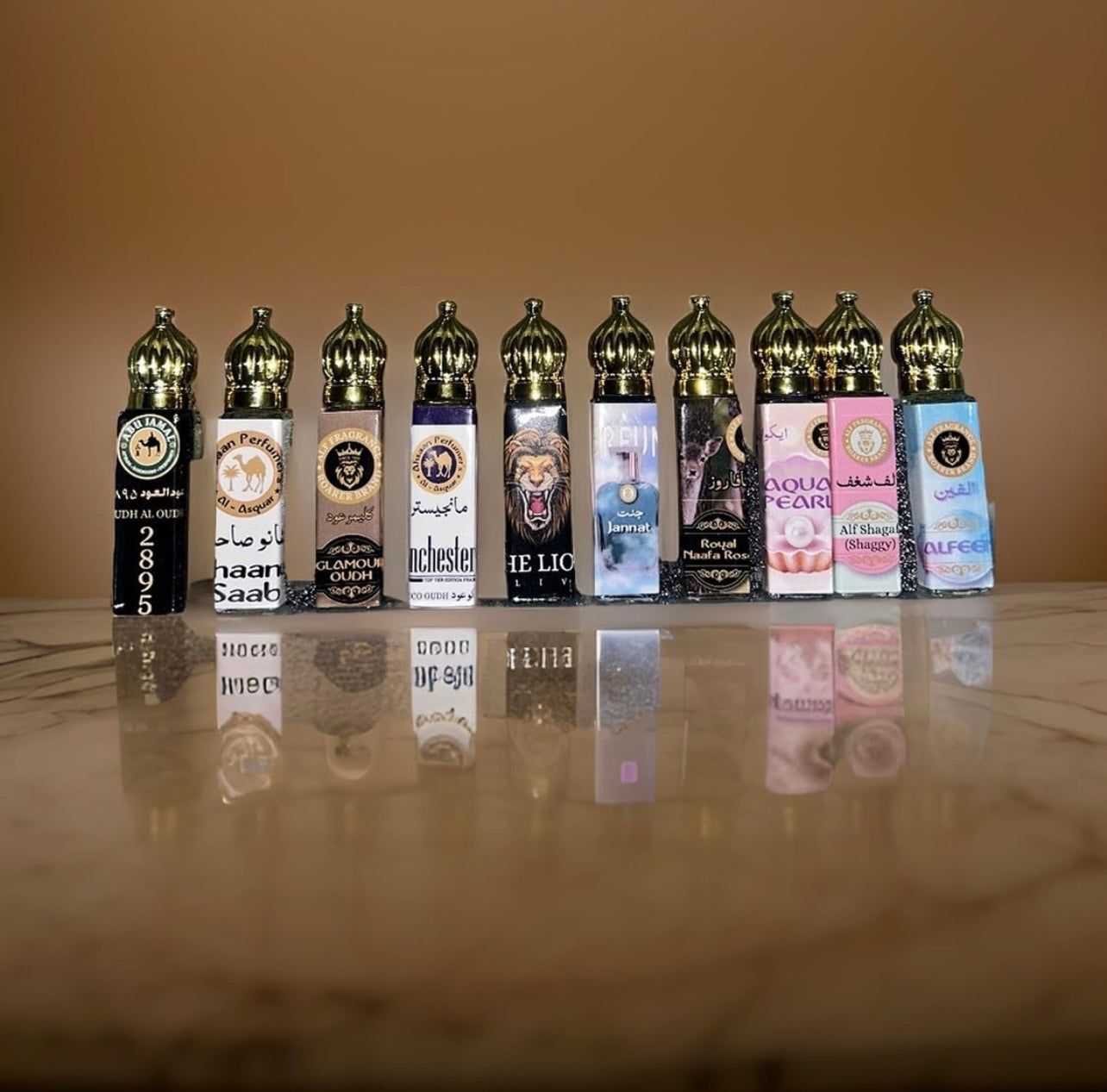 Alf Fragrance 10 Attar Combo Pack 8ml Each | Unisex Non-Alcoholic Attar | 72 Hours Long Lasting