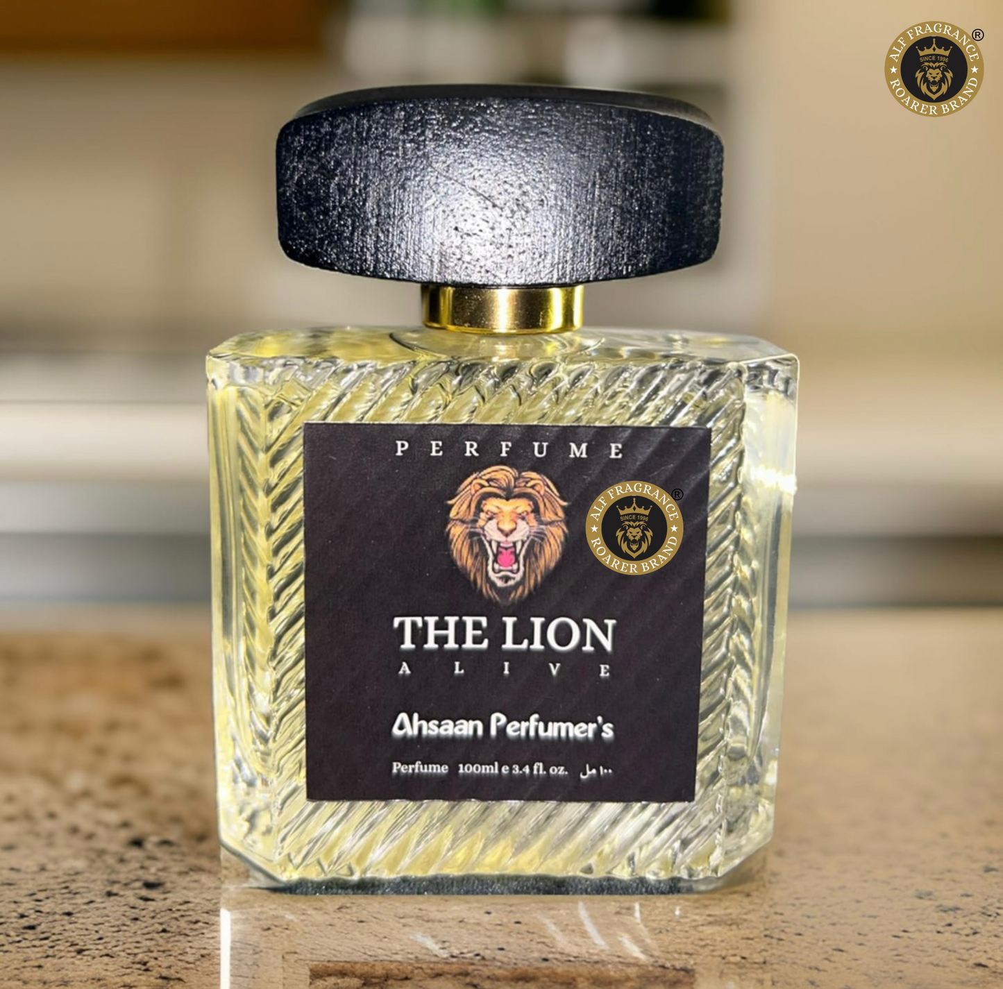 Alf Fragrance The Lion Alive 100ml Perfume + 2 Free 10ml Pocket Perfumes | 72 Hours Long Lasting | Unisex | Stain Free | Alcohol Free