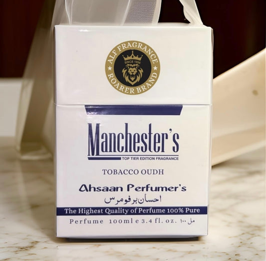 Alf Fragrance Manchester Oud 100ml Perfume + Free 10ml Pocket Perfume | 72 Hours Long Lasting | Unisex | Stain Free | Alcohol Free