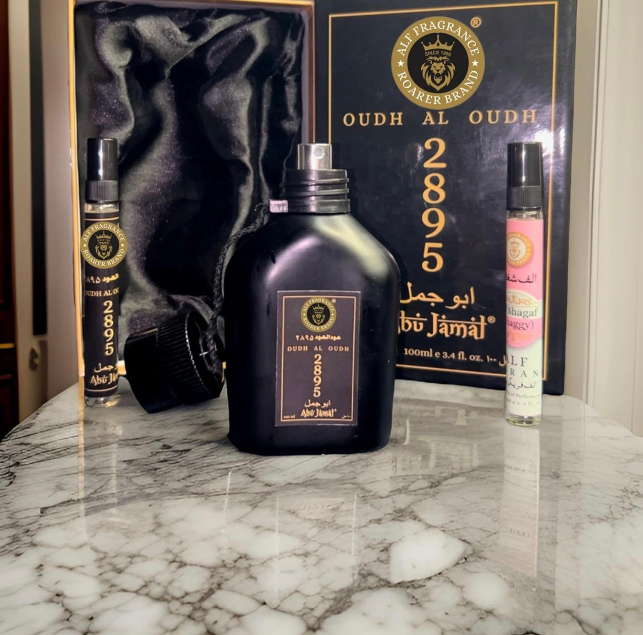 Alf Fragrance Oud AL Oud 100ml Perfume + Free 10ml Pocket Perfume | 72 Hours Long Lasting | Unisex | Stain Free | Alcohol Free
