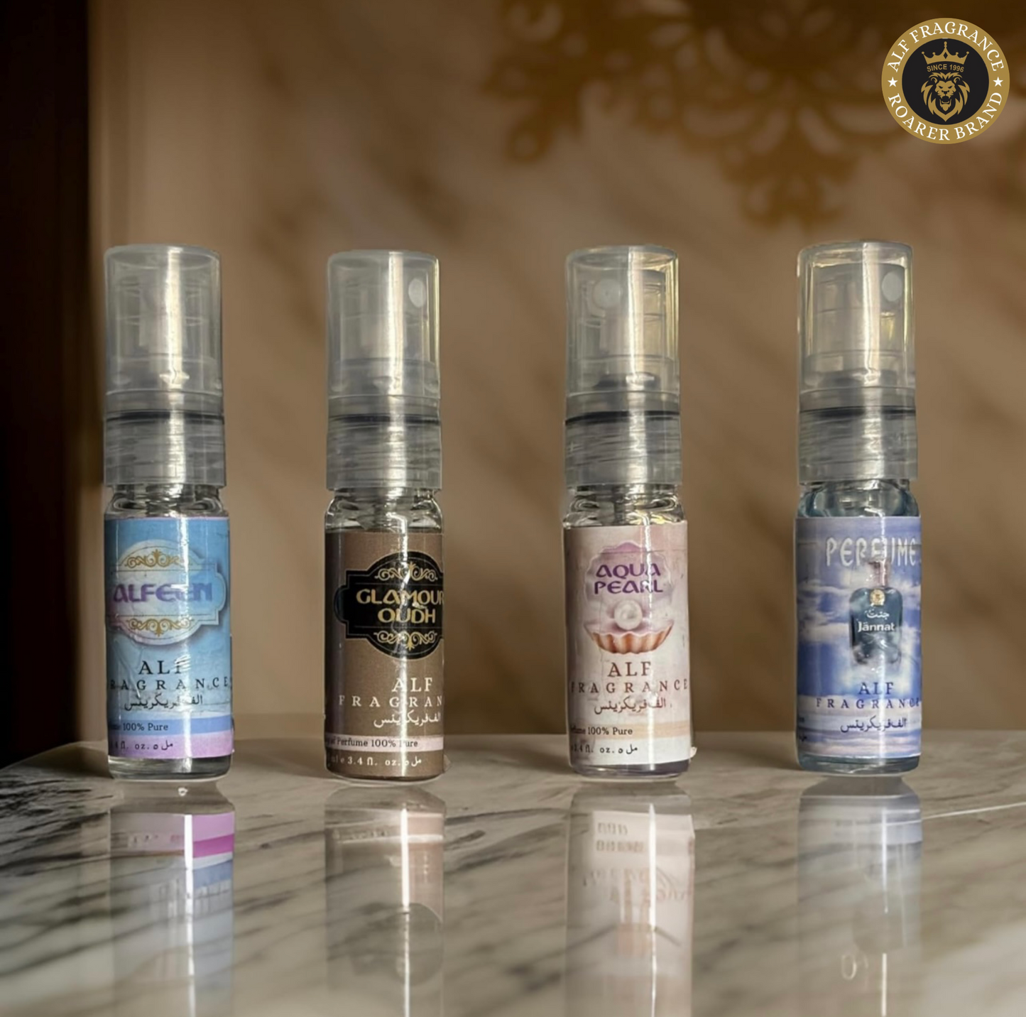 Alf Fragrance 10 Perfume Combo Pack 5ml Each | Unisex Non-Alcoholic Perfume | 72 Hours Long Lasting