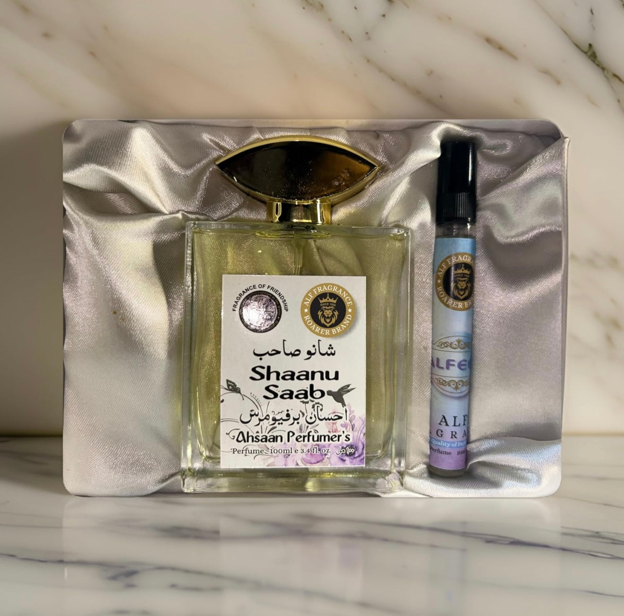 Alf Fragrance Shaanu Saab 100ml Perfume + Free 10ml Pocket Perfume | 72 Hours Long Lasting | Unisex | Stain Free | Alcohol Free